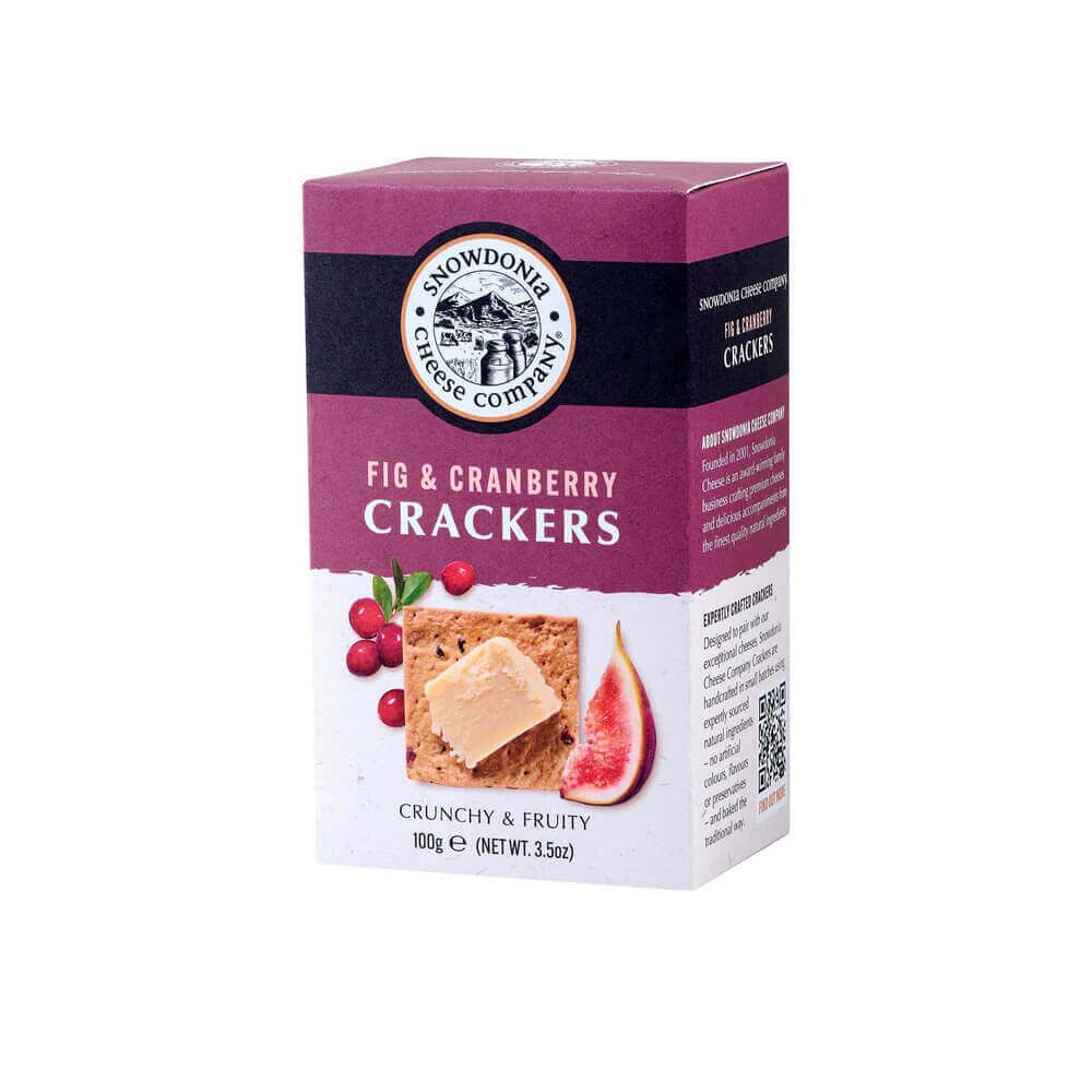 Snowdonia Fig & Cranberry Crakers 100g